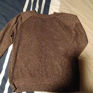 Express Top Brown and Gold size L